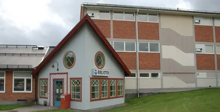 Tillbyggnad på Ggnarps skola för Gnarps bibliotek.