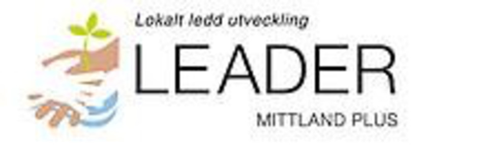 Logotyp för Leader mittland plus.