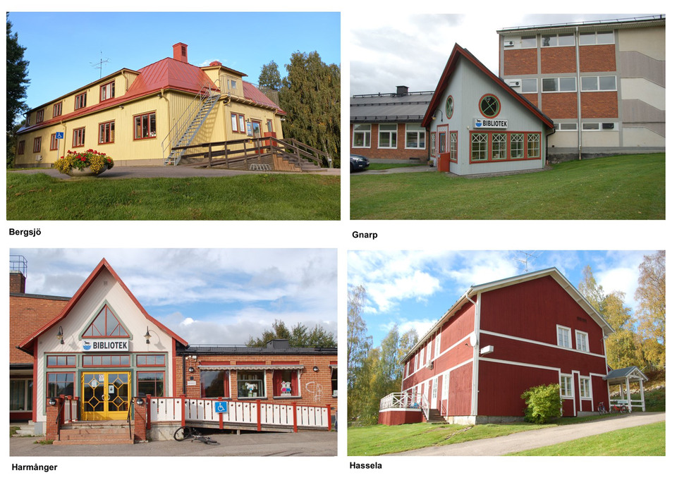 Biblioteken i Bergsjö, Gnarp, Harmånger och Hassela